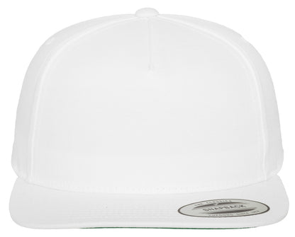 Casquette 5 pans snapback premium 400 g/m²  — coloris White #Couleur_White