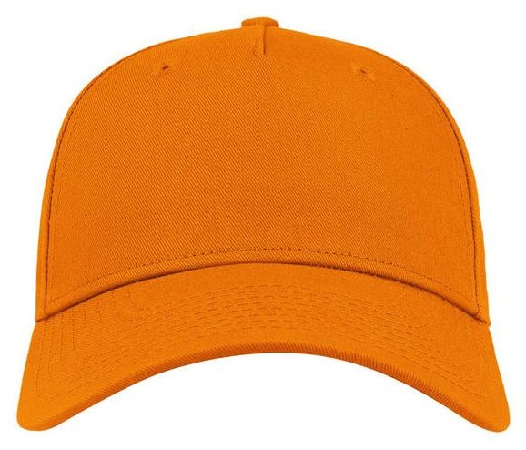 Casquette baseball 5 pans — coloris Orange #Couleur_Orange