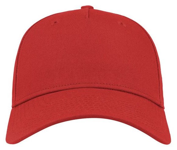 Casquette baseball 5 pans — coloris Red #Couleur_Red