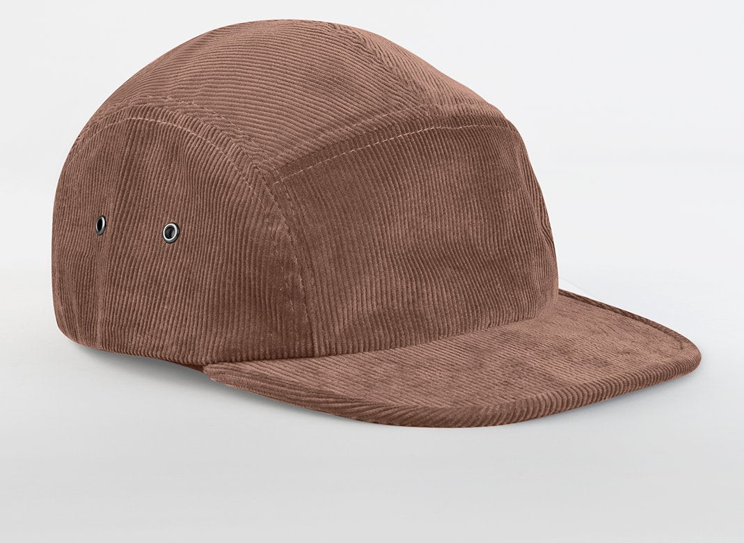 Casquette camper en velours côtelé organique 280 g/m²  — coloris Redwood #Couleur_Redwood