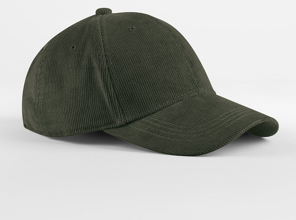 Casquette en velours côtelé organique 280 g/m²  — coloris Forest Night #Couleur_Forest-Night