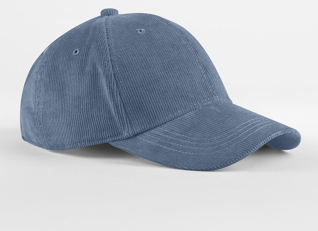 Casquette en velours côtelé organique 280 g/m²  — coloris Slate Blue #Couleur_Slate-Blue