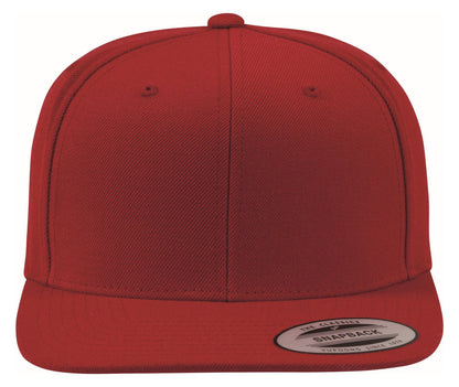 Casquette snapback premium 382 g/m²  — coloris Red / Red #Couleur_Red-/-Red