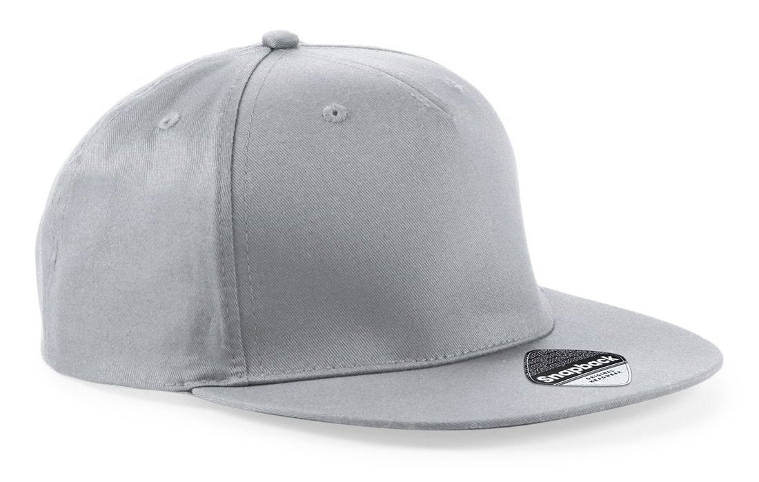 Casquette style rappeur 5 pans 195 g/m²  — coloris Light Grey #Couleur_Light-Grey