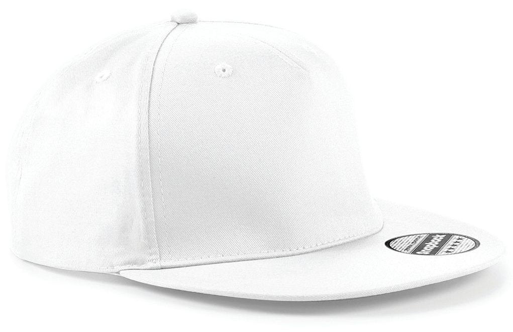 Casquette style rappeur 5 pans 195 g/m²  — coloris White #Couleur_White