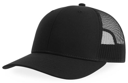 Casquette trucker 6 pans  — coloris Black / Black #Couleur_Black-/-Black