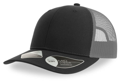 Casquette trucker 6 pans  — coloris Black / Dark Grey #Couleur_Black-/-Dark-Grey