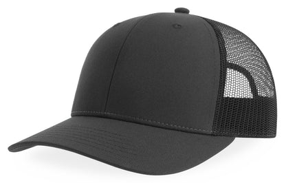 Casquette trucker 6 pans  — coloris Dark Grey / Black #Couleur_Dark-Grey-/-Black