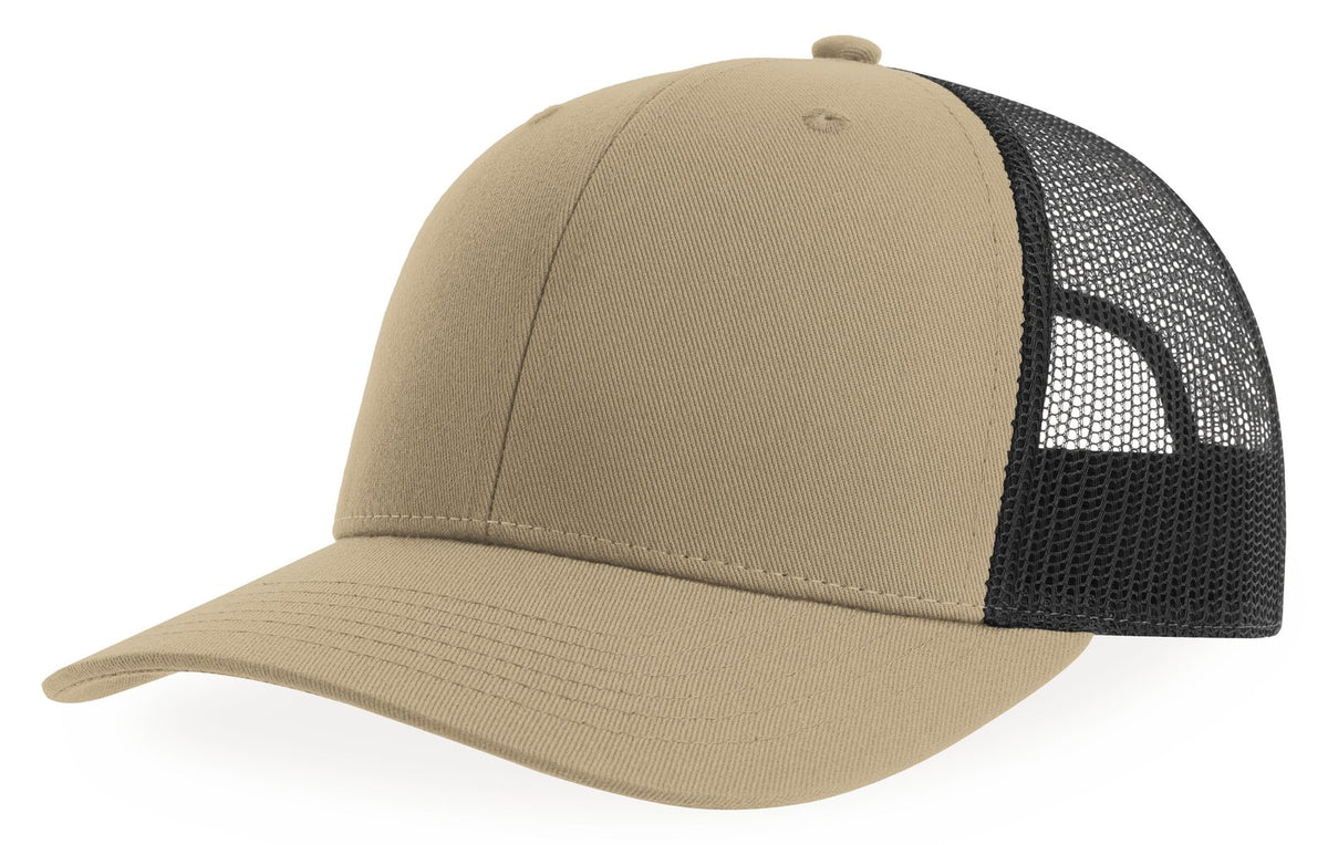 Casquette trucker 6 pans  — coloris Khaki / Black #Couleur_Khaki-/-Black