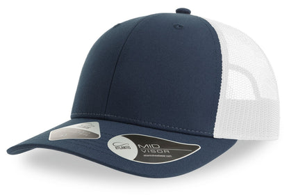 Casquette trucker 6 pans  — coloris Navy / White #Couleur_Navy-/-White