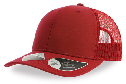 Casquette trucker 6 pans  — coloris Red / Red #Couleur_Red-/-Red