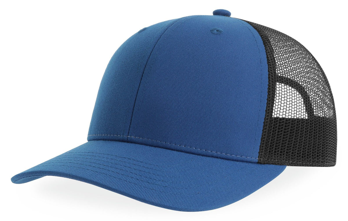 Casquette trucker 6 pans  — coloris Royal / Black #Couleur_Royal-/-Black