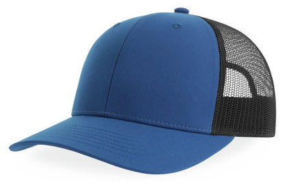 Casquette trucker 6 pans  — coloris Royal / Black #Couleur_Royal-/-Black