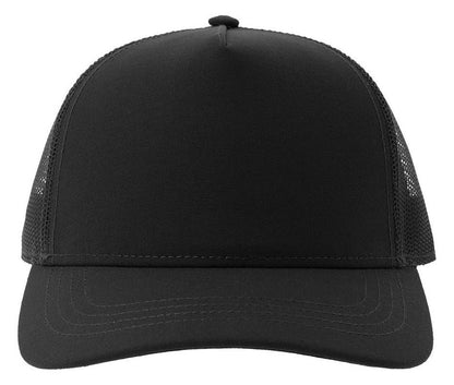 Casquette trucker contrastée recyclée 270 g/m²  — coloris Black / Black #Couleur_Black-/-Black