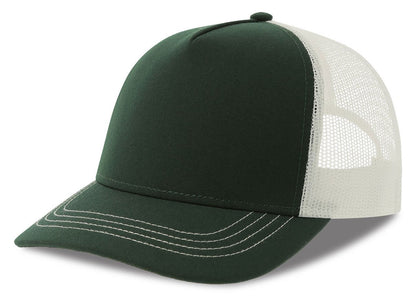 Casquette trucker contrastée recyclée 270 g/m²  — coloris Bottle Green / White #Couleur_Bottle-Green-/-White