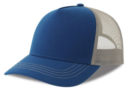 Casquette trucker contrastée recyclée 270 g/m²  — coloris Royal / Grey #Couleur_Royal-/-Grey