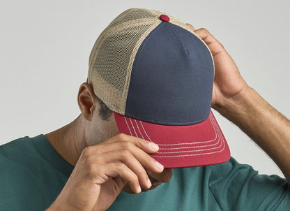 Casquette trucker contrastée recyclée 270 g/m² 