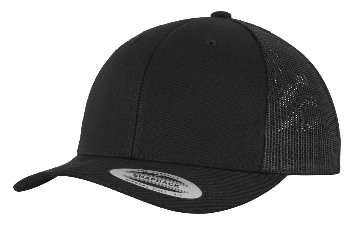 Casquette trucker premium 6 pans  — coloris Black #Couleur_Black
