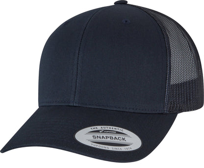 Casquette trucker premium 6 pans  — coloris Dark Navy #Couleur_Dark-Navy