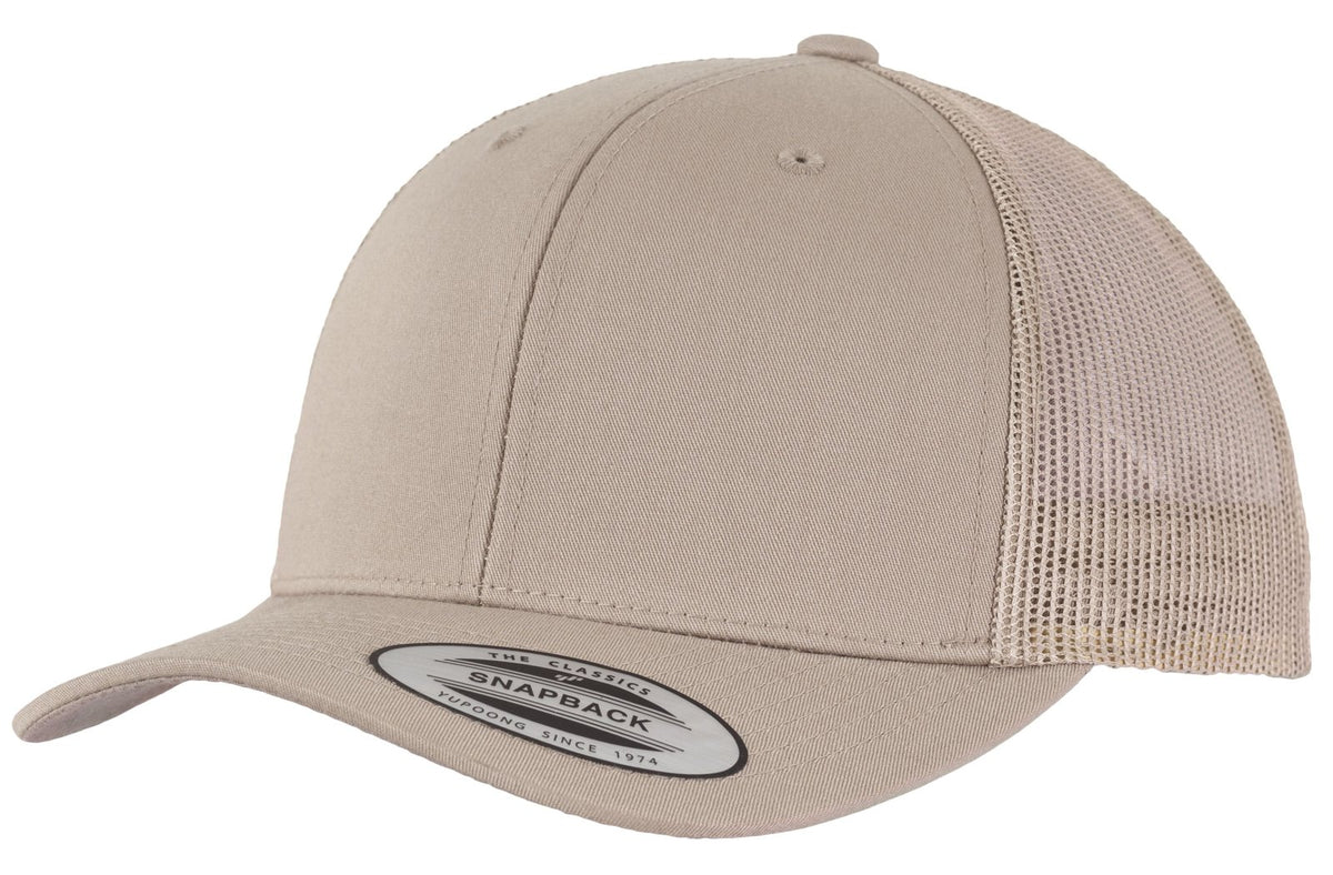 Casquette trucker premium 6 pans  — coloris Khaki #Couleur_Khaki