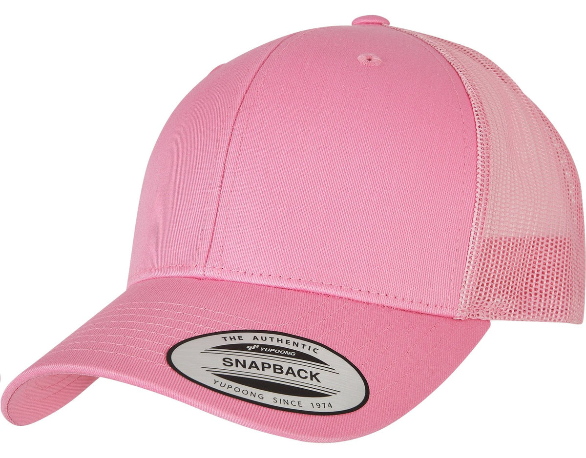 Casquette trucker premium 6 pans  — coloris Pink #Couleur_Pink