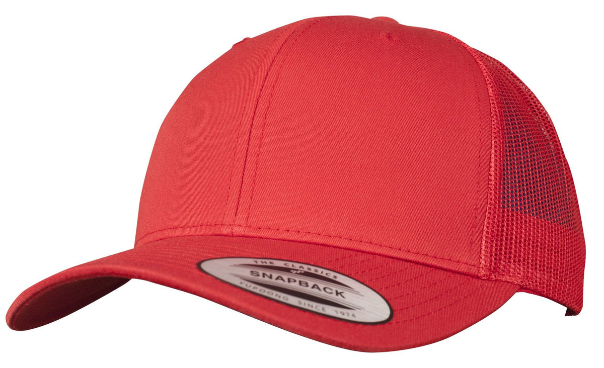 Casquette trucker premium 6 pans  — coloris Red #Couleur_Red