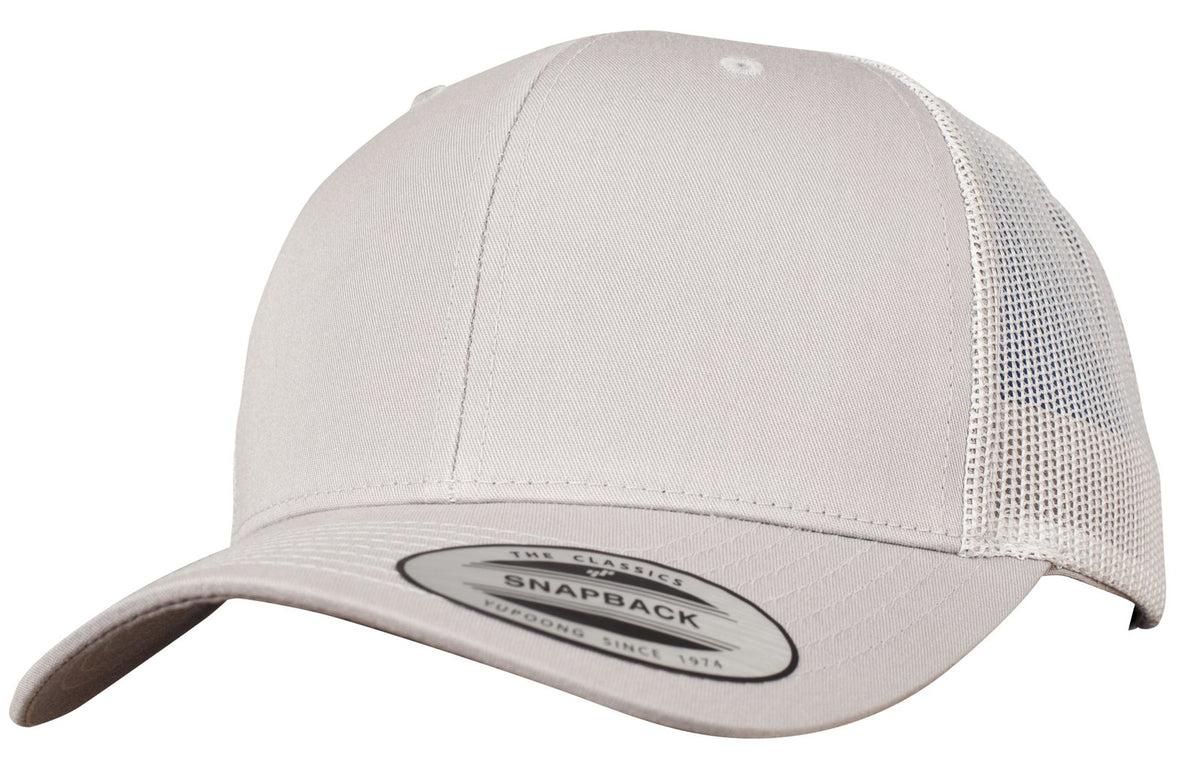 Casquette trucker premium 6 pans  — coloris Silver #Couleur_Silver
