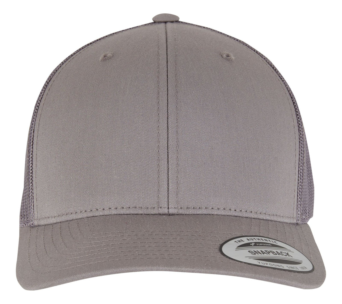 Casquette trucker premium 6 pans  — coloris Steel Grey #Couleur_Steel-Grey