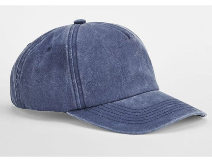 Casquette vintage 5 pans 290 g/m² — coloris Vintage Denim #Couleur_Vintage-Denim