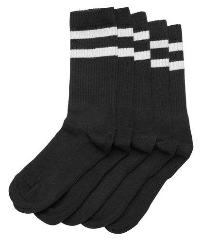 Chaussettes à double bandes — coloris Black / White #Couleur_Black-/-White