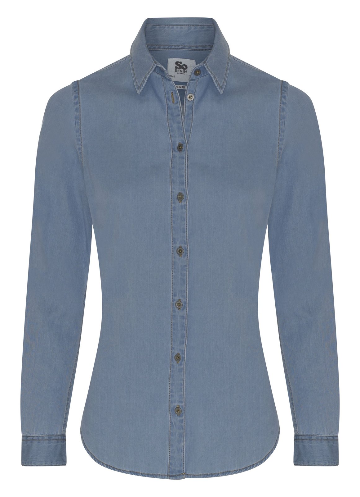Chemise en jean femme Lucy 142 g/m² — coloris Light Blue Wash #Couleur_Light-Blue-Wash