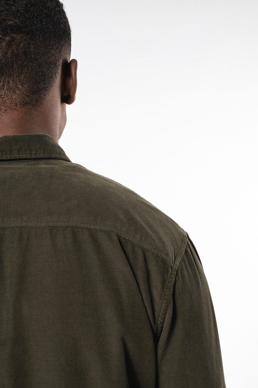 Chemise manches longues en velours homme