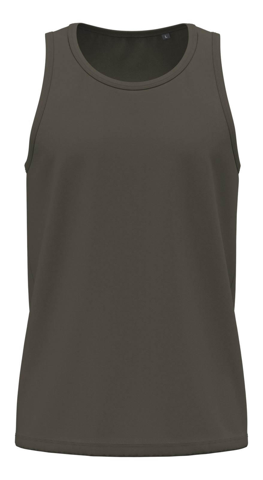 Débardeur Bio homme — coloris Dark Khaki #Couleur_Dark-Khaki