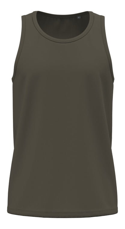 Débardeur Bio homme — coloris Dark Khaki #Couleur_Dark-Khaki