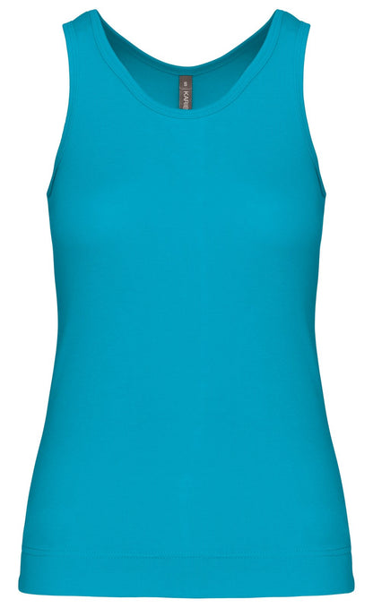 Débardeur femme dos nageur — coloris Deep Turquoise #Couleur_Deep-Turquoise