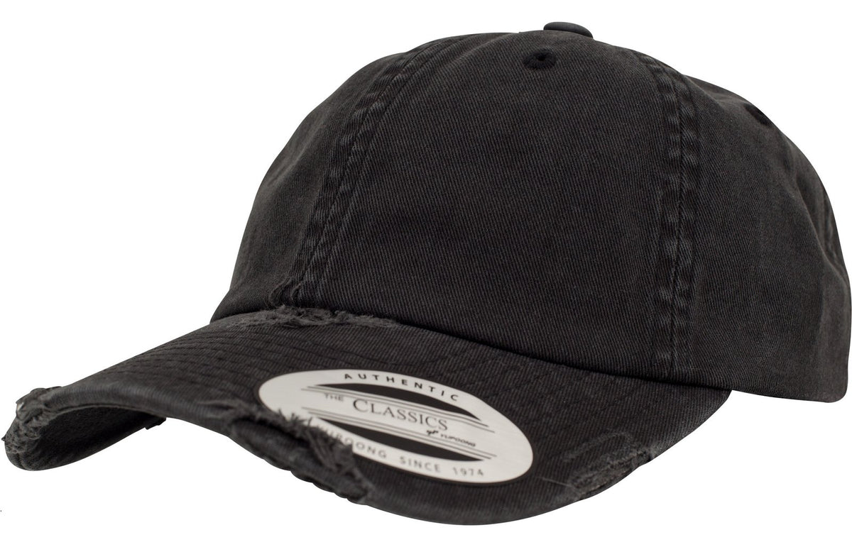 Destroyed dad cap  — coloris Black #Couleur_Black