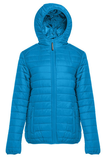 Doudoune légère à capuche femme — coloris Sport Blue #Couleur_Sport-Blue