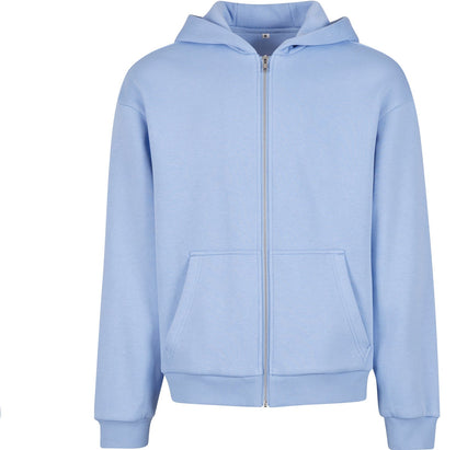 Fluffy zip hoodie  — coloris Powder Blue #Couleur_Powder-Blue