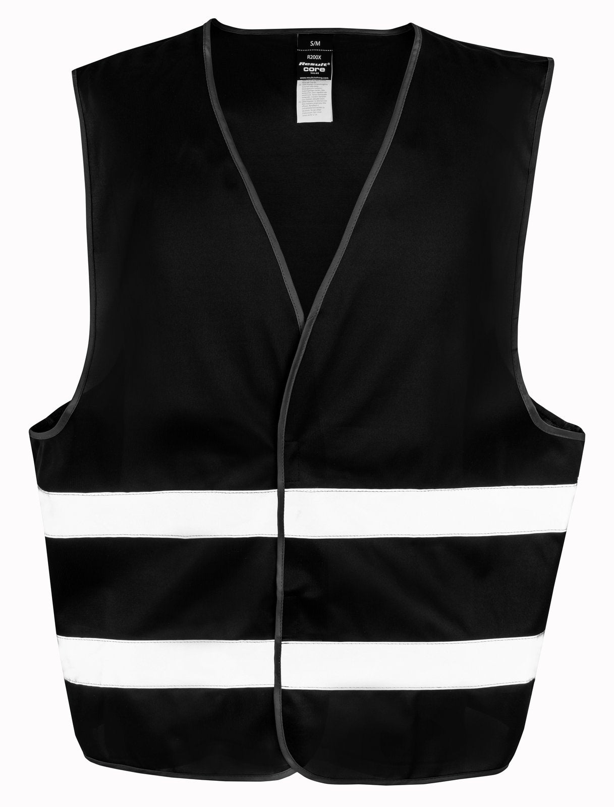 Gilet de visibilité à scratch — coloris Black #Couleur_Black