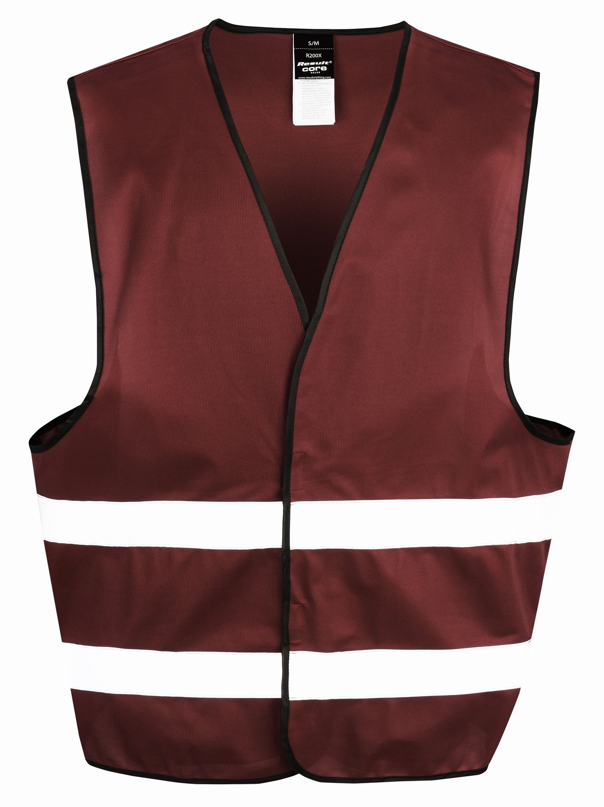 Gilet de visibilité à scratch — coloris Burgundy #Couleur_Burgundy
