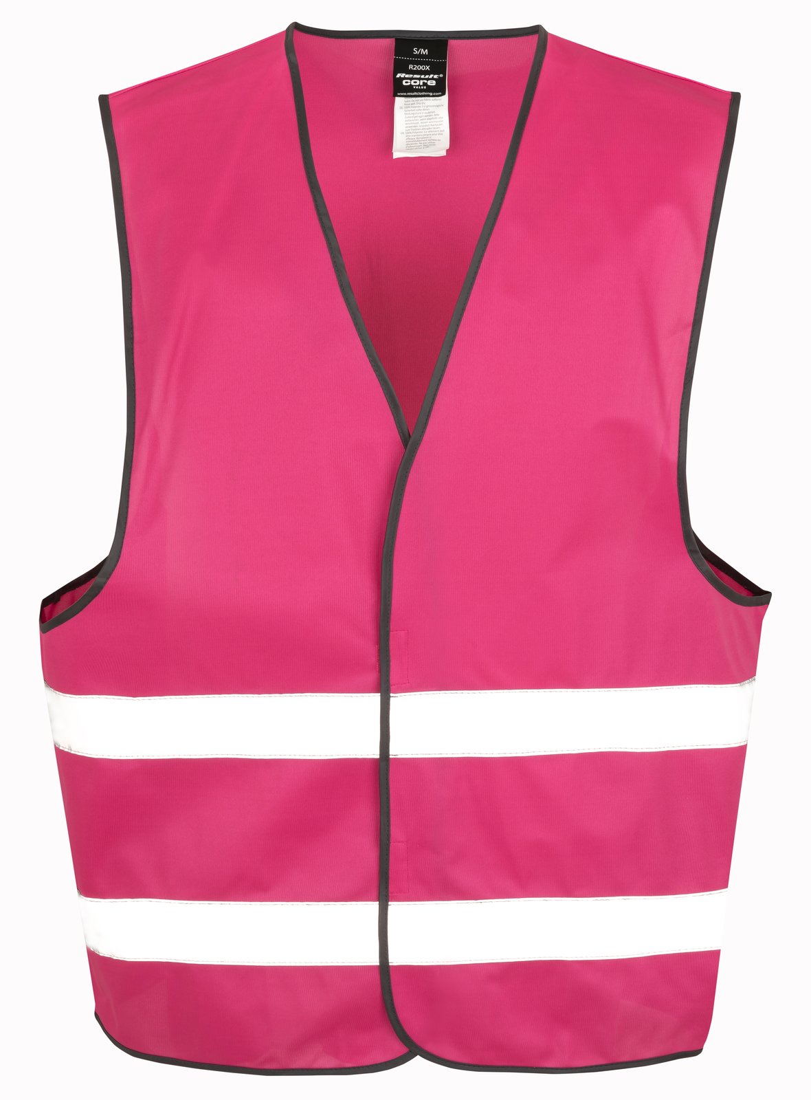 Gilet de visibilité à scratch — coloris Raspberry #Couleur_Raspberry