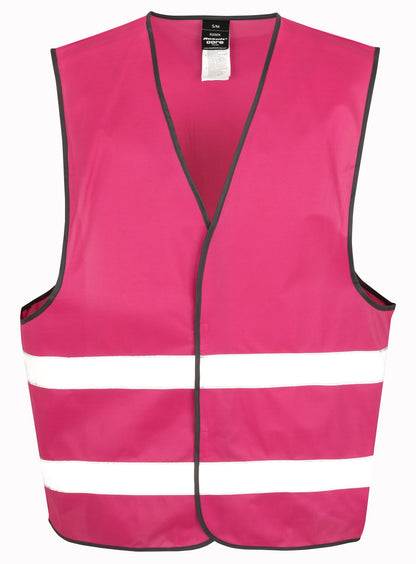 Gilet de visibilité à scratch — coloris Raspberry #Couleur_Raspberry