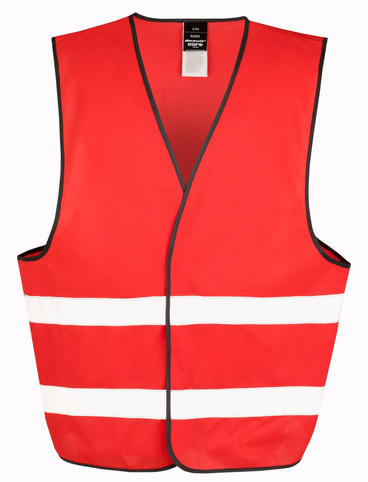 Gilet de visibilité à scratch — coloris Red #Couleur_Red