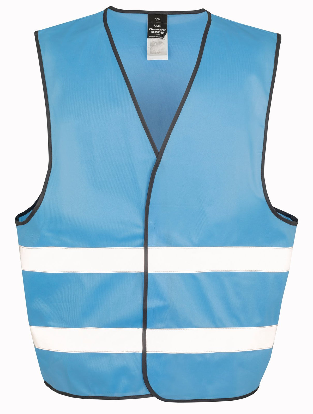 Gilet de visibilité à scratch — coloris Sky Blue #Couleur_Sky-Blue