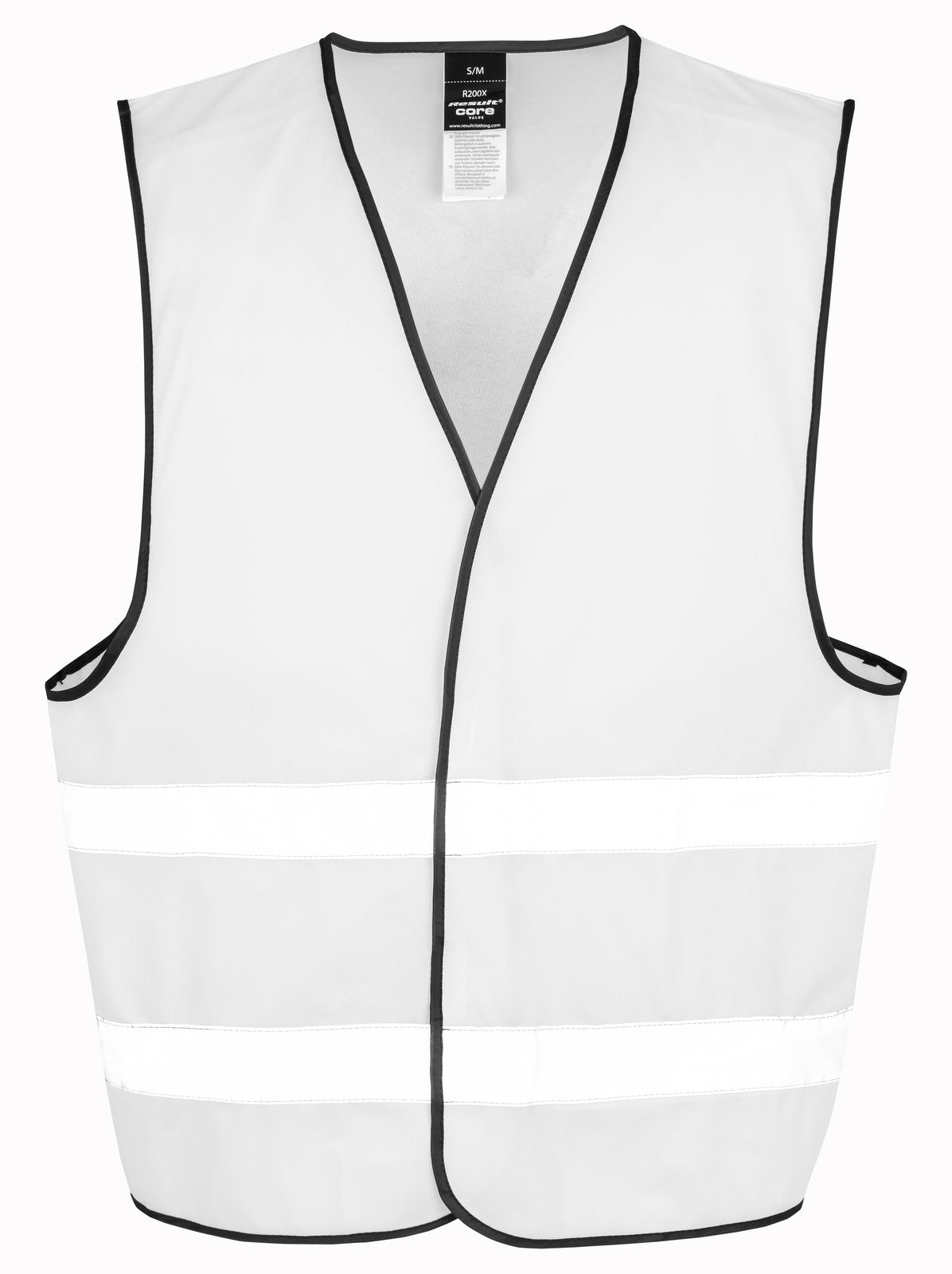 Gilet de visibilité à scratch — coloris White #Couleur_White