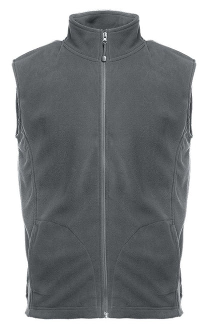 Gilet micropolaire homme 200 g/m²  — coloris Grey #Couleur_Grey