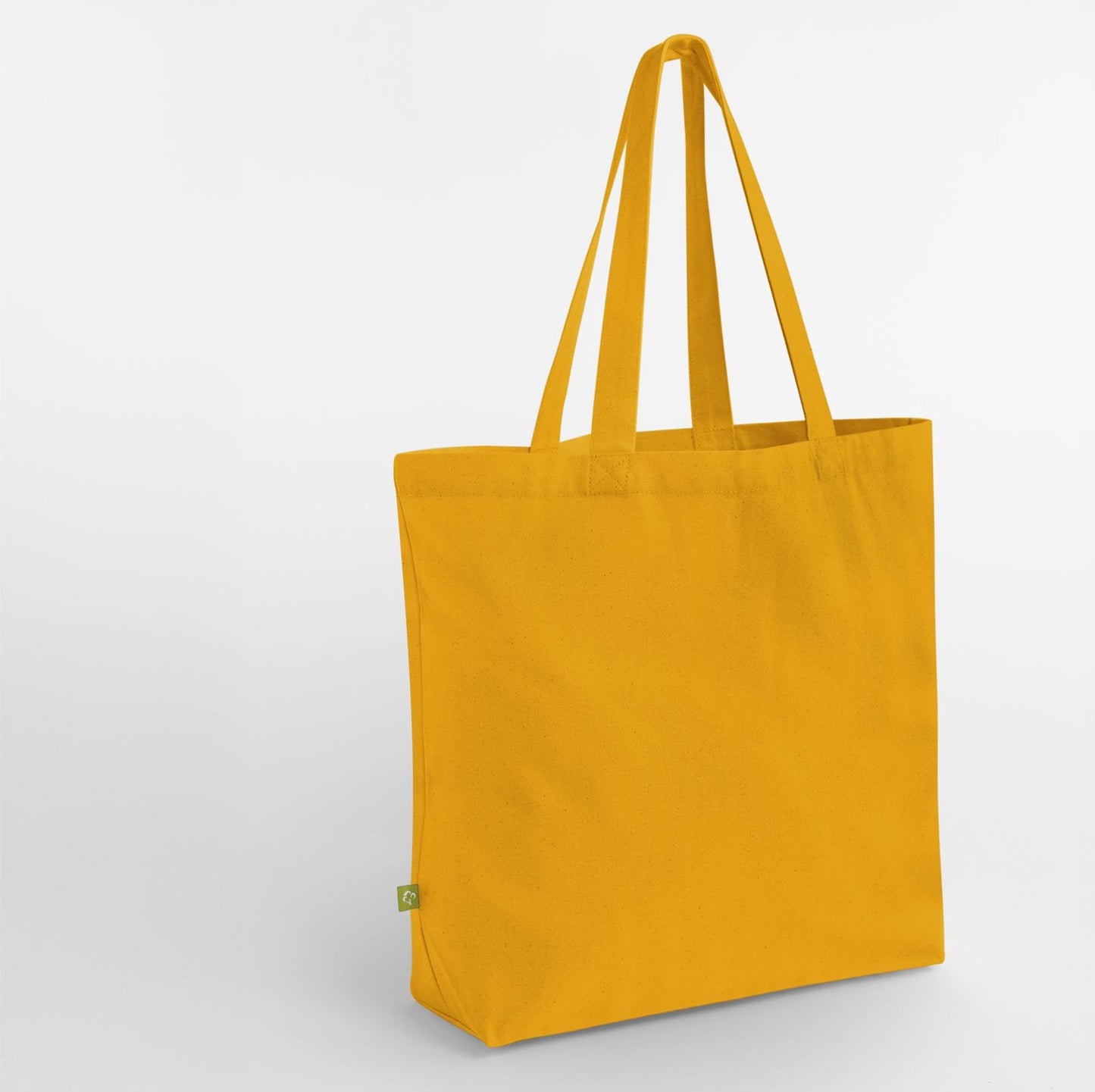 Grand sac shopping en coton organique — coloris Amber #Couleur_Amber