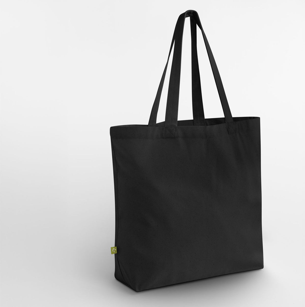 Grand sac shopping en coton organique — coloris Black #Couleur_Black
