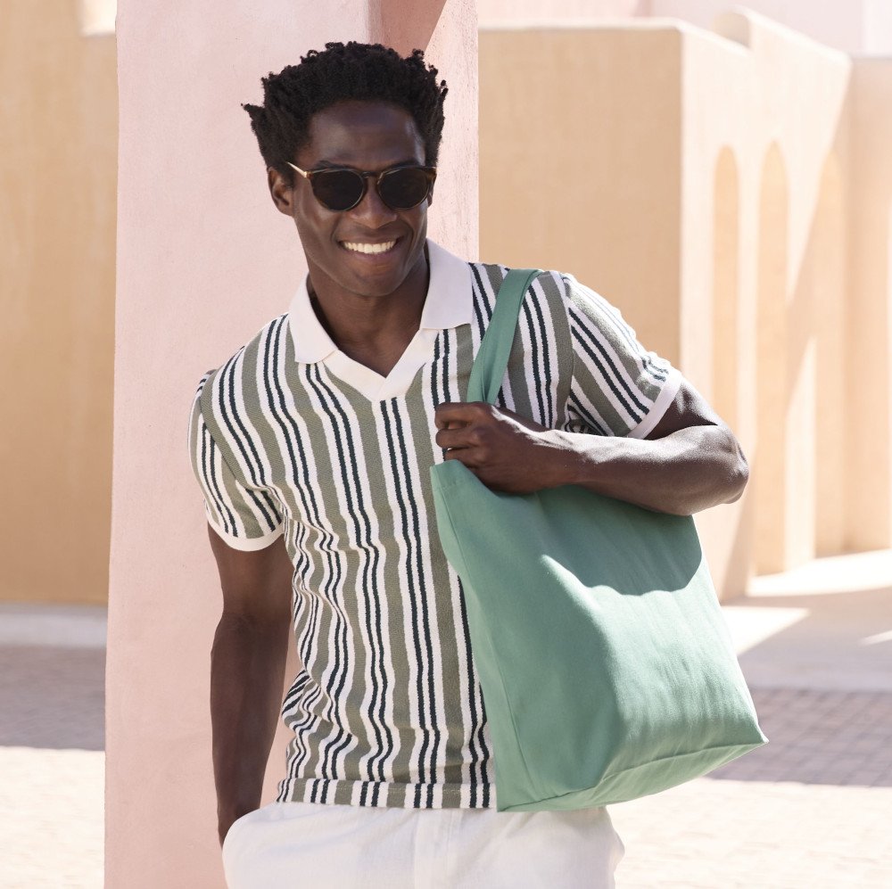 Grand sac shopping en coton organique