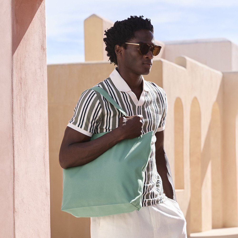 Grand sac shopping en coton organique